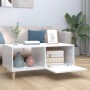Couchtisch aus glänzend weißem Sperrholz, 89,5 x 50 x 40 cm von vidaXL, Couchtisch - Ref: Foro24-812660, Preis: 65,62 €, Raba...