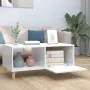 Glossy white plywood coffee table 89.5x50x40 cm by vidaXL, Coffee table - Ref: Foro24-812660, Price: 65,62 €, Discount: %
