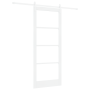 Puerta Deslizante  con Juego de Hardware Blanca 86x211 cm Madera Sólida Pino | Foro24.es | Tu tienda online para hogar, jardín y más Foro24.es