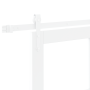 Puerta Deslizante  con Juego de Hardware Blanca 86x211 cm Madera Sólida Pino | Foro24.es | Tu tienda online para hogar, jardín y más Foro24.es