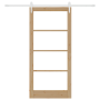 Puerta Corrediza con Juego de Herrajes 93x202 cm Madera de Pino Macizo | Foro24.es | Tu tienda online para hogar, jardín y más Foro24.es