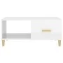 Glossy white plywood coffee table 89.5x50x40 cm by vidaXL, Coffee table - Ref: Foro24-812660, Price: 65,62 €, Discount: %