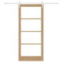 Puerta Corredera  con Kit de Accesorios 93x211 cm Madera Maciza de Pino | Foro24.es | Tu tienda online para hogar, jardín y más Foro24.es