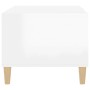 Couchtisch aus glänzend weißem Sperrholz, 89,5 x 50 x 40 cm von vidaXL, Couchtisch - Ref: Foro24-812660, Preis: 65,62 €, Raba...