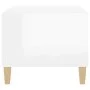 Glossy white plywood coffee table 89.5x50x40 cm by vidaXL, Coffee table - Ref: Foro24-812660, Price: 65,62 €, Discount: %