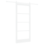 Puerta Corredera  con Juego de Accesorios Blanca 93x211 cm Madera Maciza de Pino | Foro24.es | Tu tienda online para hogar, jardín y más Foro24.es