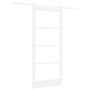 Puerta Corredera  con Juego de Accesorios Blanca 93x211 cm Madera Maciza de Pino | Foro24.es | Tu tienda online para hogar, jardín y más Foro24.es