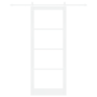 Juego de puerta corredera  con herrajes blanca 93x232 cm de madera maciza de pino | Foro24.es | Tu tienda online para hogar, jardín y más Foro24.es