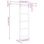 Puerta Deslizante  con Accesorios ORKDAL Blanca 78x232 cm | Foro24.es | Tu tienda online para hogar, jardín y más Foro24.es