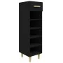Mueble zapatero de madera contrachapada negro 30x35x105 cm by vidaXL, Shoe racks and shoe organizers - Ref: Foro24-812799, Pr...