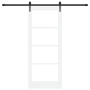 Puerta Corredera  con Kit de Hardware 'ORKDAL'Blanca 83x202 cm | Foro24.es | Tu tienda online para hogar, jardín y más Foro24.es