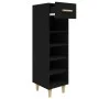 Mueble zapatero de madera contrachapada negro 30x35x105 cm by vidaXL, Shoe racks and shoe organizers - Ref: Foro24-812799, Pr...