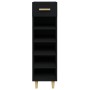 Mueble zapatero de madera contrachapada negro 30x35x105 cm by vidaXL, Shoe racks and shoe organizers - Ref: Foro24-812799, Pr...