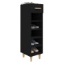 Mueble zapatero de madera contrachapada negro 30x35x105 cm by vidaXL, Shoe racks and shoe organizers - Ref: Foro24-812799, Pr...