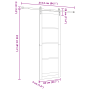 Puerta Corrediza  con Juego de Herrajes 'ORKDAL'83x232 cm | Foro24.es | Tu tienda online para hogar, jardín y más Foro24.es