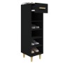 Mueble zapatero de madera contrachapada negro 30x35x105 cm by vidaXL, Shoe racks and shoe organizers - Ref: Foro24-812799, Pr...