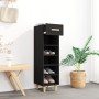Mueble zapatero de madera contrachapada negro 30x35x105 cm by vidaXL, Shoe racks and shoe organizers - Ref: Foro24-812799, Pr...