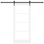 Puerta Deslizante  con Set de Hardware "ORKDAL" Blanca 86x198.5 cm | Foro24.es | Tu tienda online para hogar, jardín y más Foro24.es