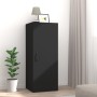 Armario de pared madera de ingeniería negro 34,5x34x90 cm de vidaXL, Estantes y estanterías - Ref: Foro24-812439, Precio: 47,...
