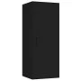 Black engineered wood wall cabinet 34.5x34x90 cm by vidaXL, Shelves and shelves - Ref: Foro24-812439, Price: 47,08 €, Discoun...