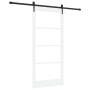Puerta Corrediza con Juego de Hardware "ORKDAL" Blanca 93x202 cm | Foro24.es | Tu tienda online para hogar, jardín y más Foro24.es