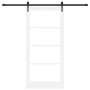 Puerta Corrediza con Juego de Hardware "ORKDAL" Blanca 93x202 cm | Foro24.es | Tu tienda online para hogar, jardín y más Foro24.es
