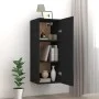 Black engineered wood wall cabinet 34.5x34x90 cm by vidaXL, Shelves and shelves - Ref: Foro24-812439, Price: 47,08 €, Discoun...