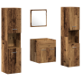 Conjunto de Muebles de Baño de 4 Piezas - Madera Vieja | Foro24.es | Tu tienda online para hogar, jardín y más Foro24.es