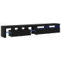 Muebles para TV 3 pcs con luces LED de roble negro y madera de , Muebles TV - Ref: Foro24-3332493, Precio: 197,11 €, Descuent...