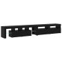 Muebles para TV 3 pcs con luces LED de roble negro y madera de , Muebles TV - Ref: Foro24-3332493, Precio: 197,11 €, Descuent...