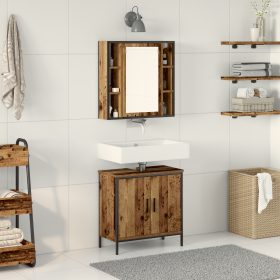 Conjunto de Muebles de Baño de 2 Piezas de Madera Vieja de , Muebles de baño - Ref: Foro24-3332498, Precio: 117,33 €, Descuen...