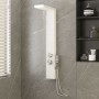 Sistema de panel de ducha aluminio blanco