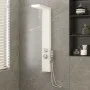Duschpaneelsystem aus weißem Aluminium von vidaXL, Strahldüsen für Badewannen und Duschen - Ref: Foro24-151415, Preis: 133,11...