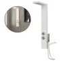 Duschpaneelsystem aus weißem Aluminium von vidaXL, Strahldüsen für Badewannen und Duschen - Ref: Foro24-151415, Preis: 133,11...