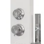 Duschpaneelsystem aus weißem Aluminium von vidaXL, Strahldüsen für Badewannen und Duschen - Ref: Foro24-151415, Preis: 133,11...