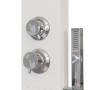 Duschpaneelsystem aus weißem Aluminium von vidaXL, Strahldüsen für Badewannen und Duschen - Ref: Foro24-151415, Preis: 135,44...