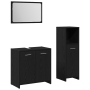 Conjunto de Muebles de Baño de 3 Piezas de Roble Negro y Madera Resistente | Foro24.es | Tu tienda online para hogar, jardín y más Foro24.es