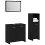 Conjunto de Muebles de Baño de 3 Piezas de Roble Negro y Madera Resistente | Foro24.es | Tu tienda online para hogar, jardín y más Foro24.es