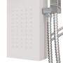 Duschpaneelsystem aus weißem Aluminium von vidaXL, Strahldüsen für Badewannen und Duschen - Ref: Foro24-151415, Preis: 135,44...