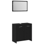 Conjunto de Muebles de Baño de 3 Piezas de Roble Negro y Madera Resistente | Foro24.es | Tu tienda online para hogar, jardín y más Foro24.es