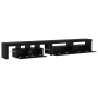 Muebles para TV 3 pcs con luces LED Roble Negro Madera elaborada de , Muebles TV - Ref: Foro24-3332513, Precio: 195,23 €, Des...