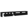 Muebles para TV 3 pcs con luces LED Roble Negro Madera elaborada de , Muebles TV - Ref: Foro24-3332513, Precio: 195,23 €, Des...