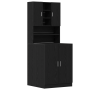 Gabinetes para Lavadoras 2 pcs Roble Negro 70.5x71.5x181.5 cm Madera Elaborada de , Accesorios para lavadoras y secadoras - R...