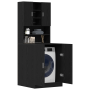 Gabinetes para Lavadoras 2 pcs Roble Negro 70.5x71.5x181.5 cm Madera Elaborada de , Accesorios para lavadoras y secadoras - R...