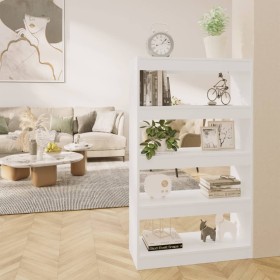 White engineered wood shelf/divider 80x30x135 cm by vidaXL, Bookcases and shelves - Ref: Foro24-811709, Price: 64,23 €, Disco...