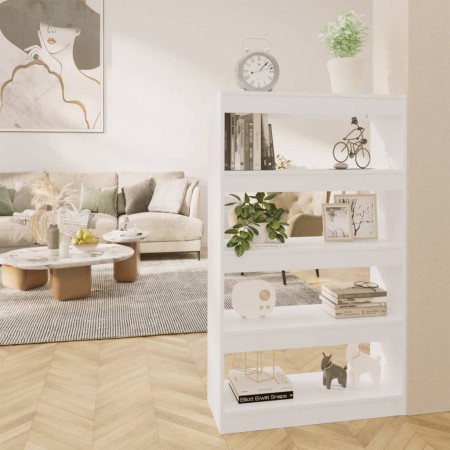 White engineered wood shelf/divider 80x30x135 cm by vidaXL, Bookcases and shelves - Ref: Foro24-811709, Price: 64,23 €, Disco...