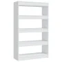 Estantería/divisor madera de ingeniería blanco 80x30x135 cm de vidaXL, Librerías y estanterías - Ref: Foro24-811709, Precio: ...
