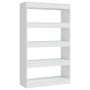 White engineered wood shelf/divider 80x30x135 cm by vidaXL, Bookcases and shelves - Ref: Foro24-811709, Price: 64,23 €, Disco...