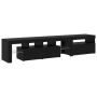 Muebles de TV 2 pcs con luces LED de roble negro y madera ingenierada de , Muebles TV - Ref: Foro24-3332518, Precio: 155,58 €...