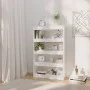 Estantería/divisor madera de ingeniería blanco 80x30x135 cm de vidaXL, Librerías y estanterías - Ref: Foro24-811709, Precio: ...
